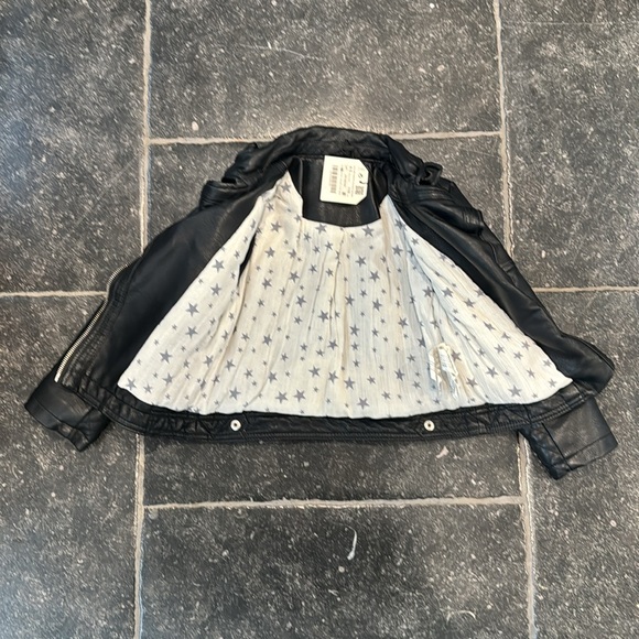 New with tags Zara girls leather jacket - Picture 2 of 3